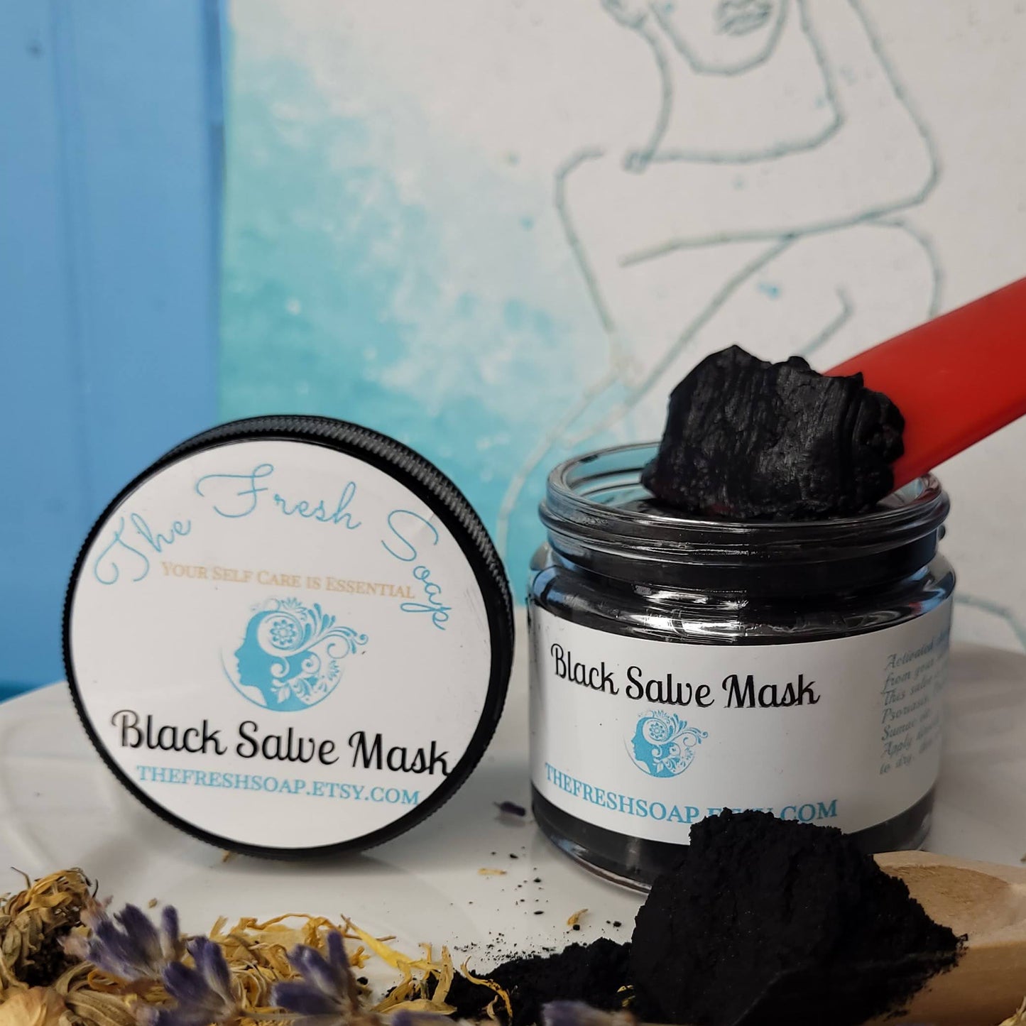 Poison Ivy and Acne Mask made with Activated Charcoal