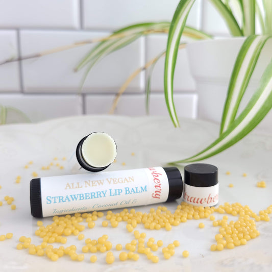 Vegan Strawberry Lip Balm