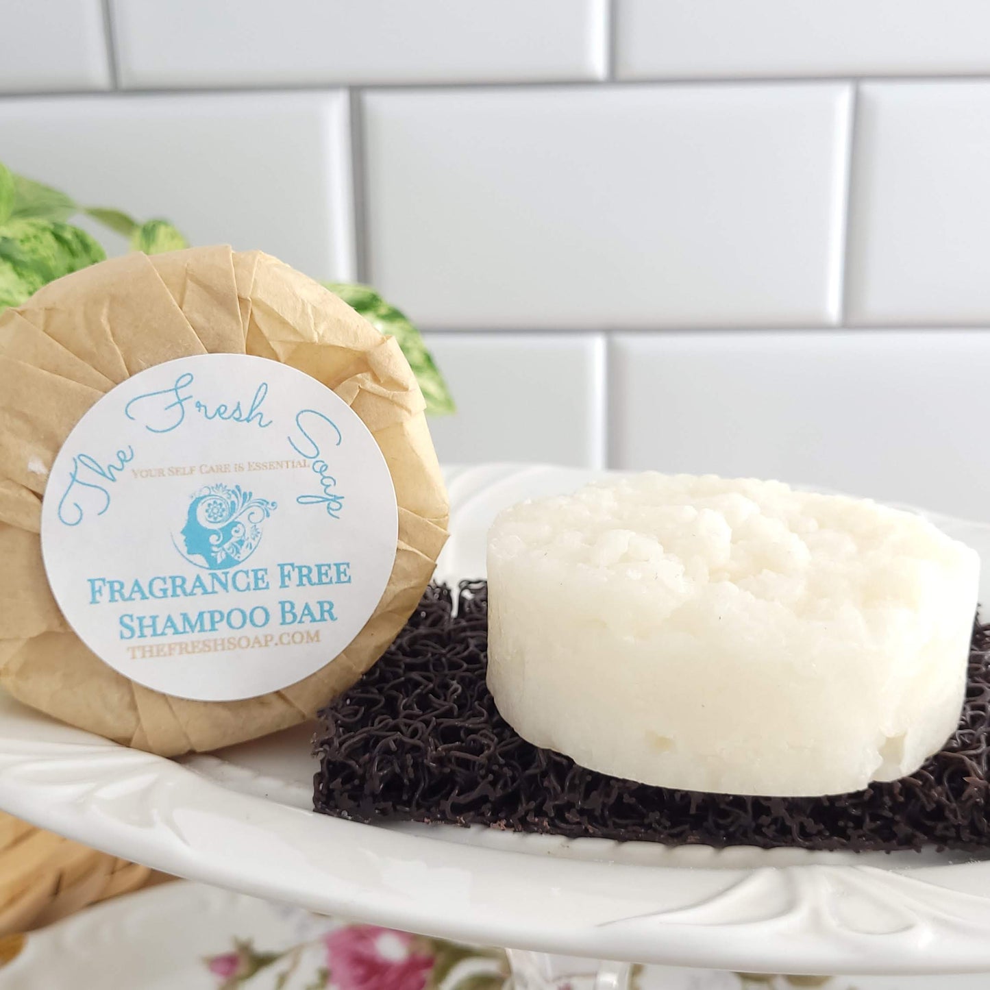 Fragrance Free Coconut oil Shampoo Bar- Unscented