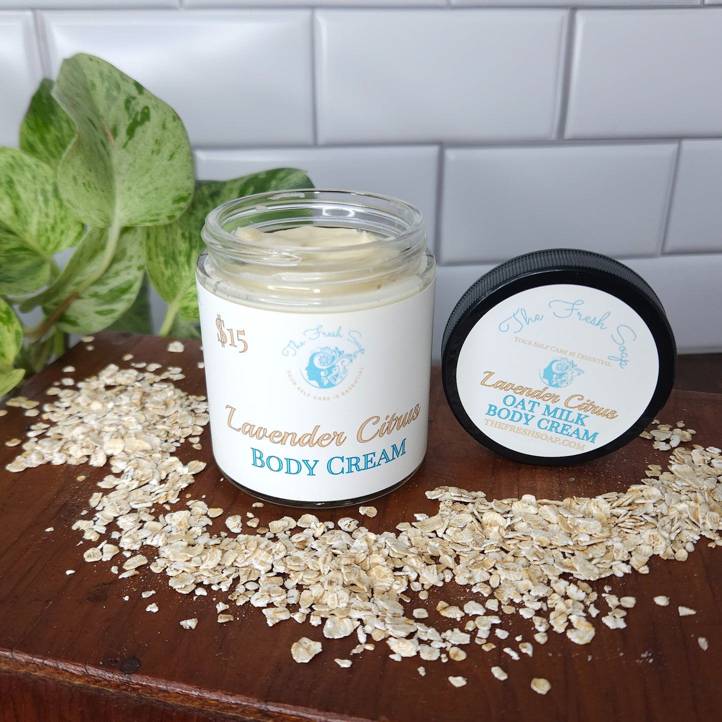 Lavender Citrus Vegan Handmade Oatmilk Body Cream