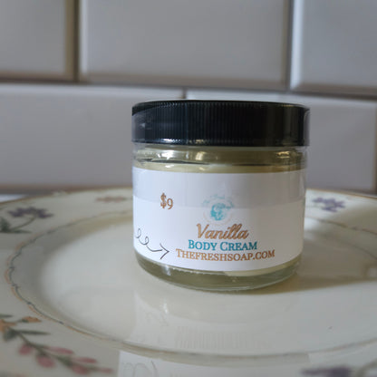 Vanilla Vegan Handmade Oatmilk Body Cream