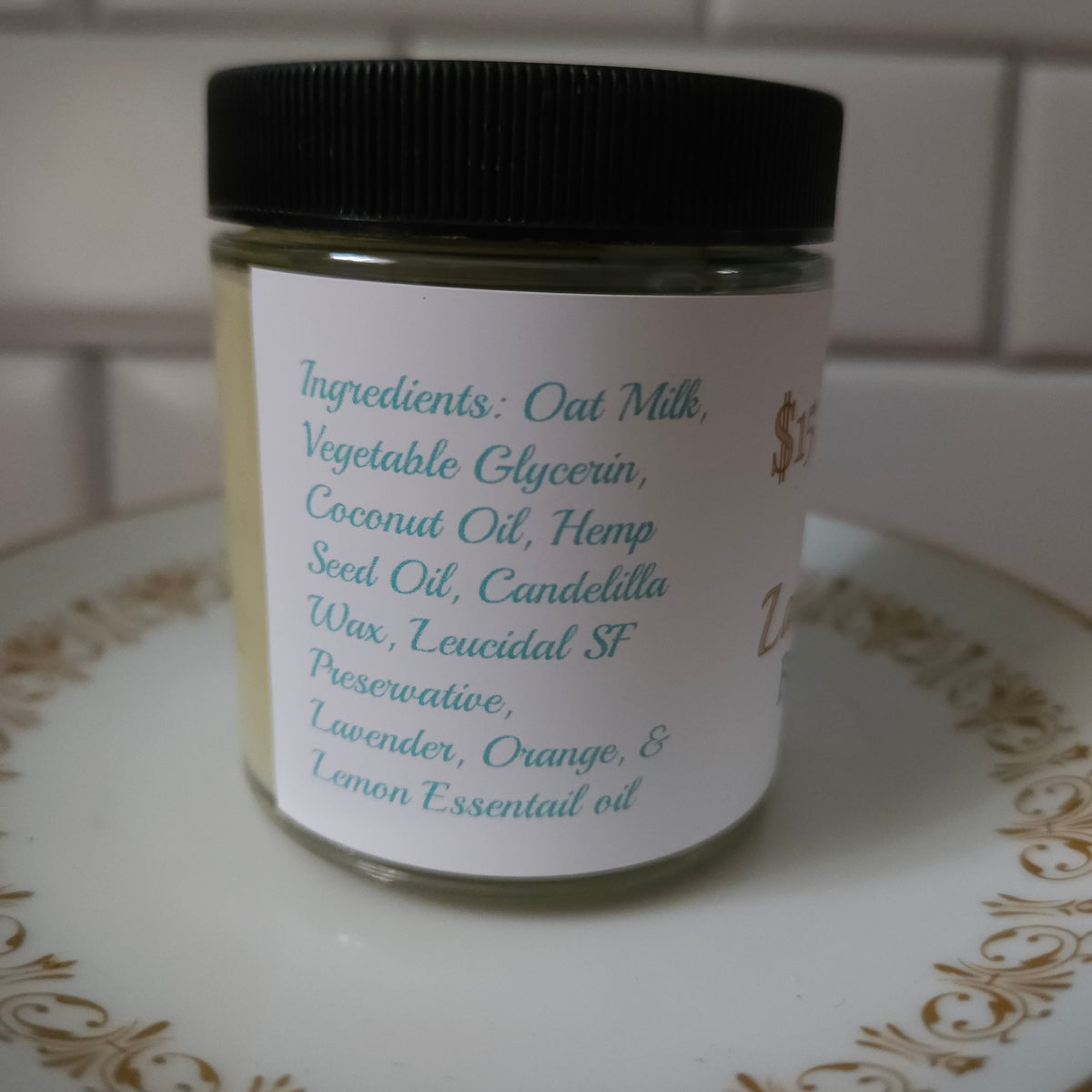 Lavender Citrus Vegan Handmade Oatmilk Body Cream