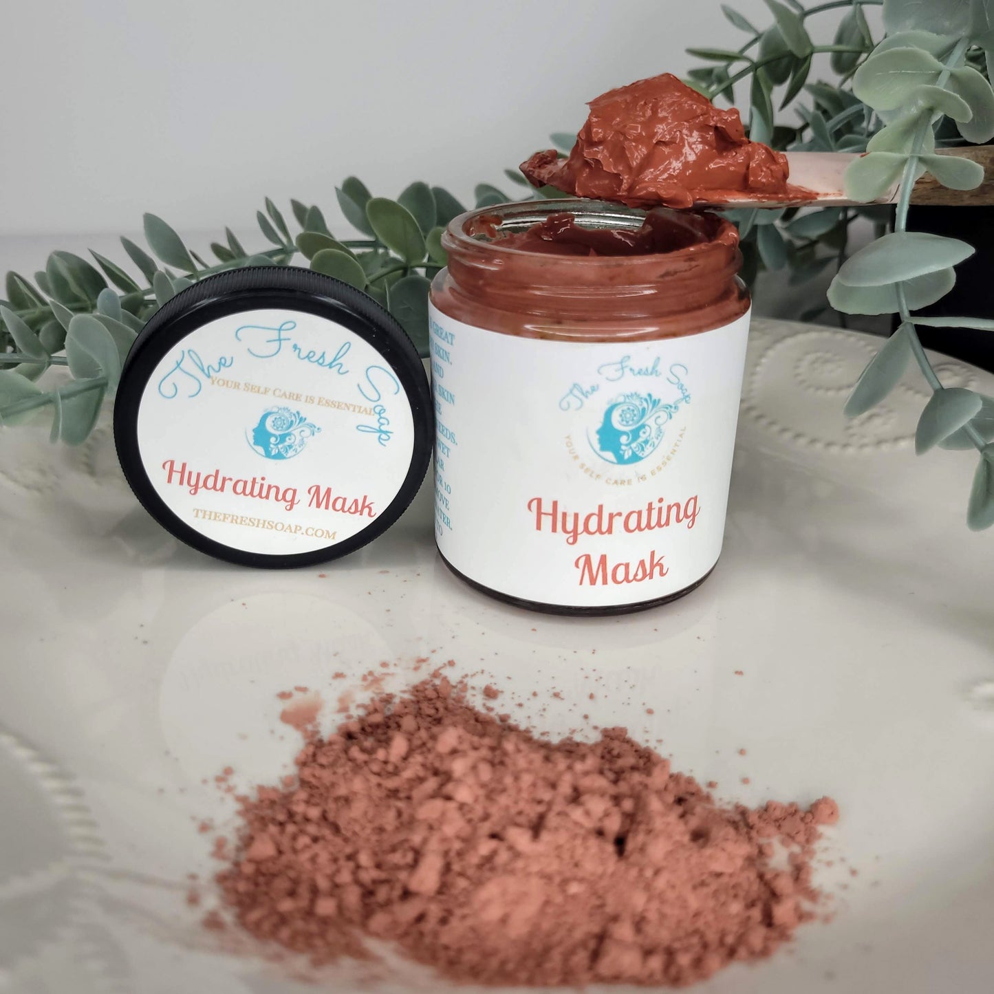 Hydrating Mask and Rose Kaolin Clay Bar Soap Combo