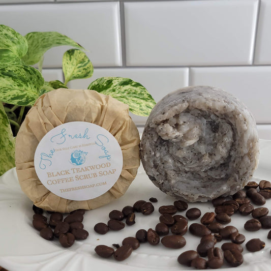 Black Teakwood Scrub Soap Bar