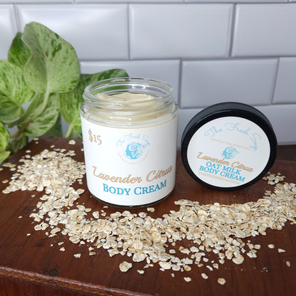 Lavender Citrus Vegan Handmade Oatmilk Body Cream